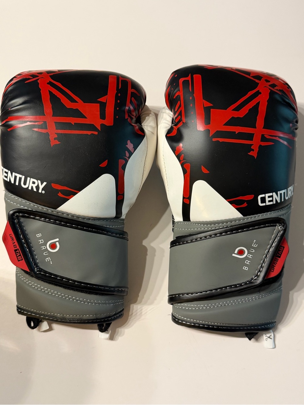 Century Brave Strike Boxing/MMA Gloves - Black/Red/Gray